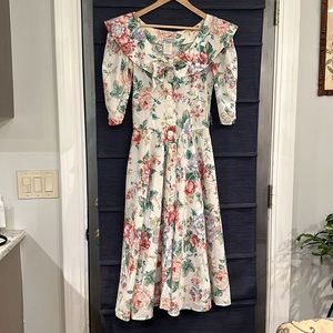 Vintage Jodi Swartz Flowered Dress size 9